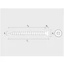 CELO VELOX Spanplattenschraube 3,5 x 25 mm, Vollgewinde, PZ, Weißzink (300 Stück)