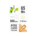 FLO Astschneider 660 mm/30 mm Seitenschneider Teflon beschichtet