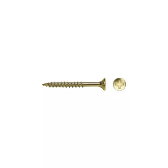   CELO VELOX Spanplattenschraube 4,0 x 70 mm, Vollgewinde, PZ, Weißzink (200 Stück)