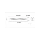 CELO VELOX Spanplattenschraube 6,0 x 80 mm, Vollgewinde, PZ, Gelbzink (50 Stück)