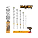 INGCO Steinbohrer Set 5-teilig 4-10 mm für Bit-Halter
