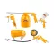 INGCO Pneumatisches Blas- und Pistolen-Set, 5-teilig