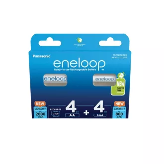   ENELOOP AAA/Micro 1,2 V 800 mAh Batterie + AA/Bleistiftbatterie 1,2 V 2000 mAh (4-4 Stück)