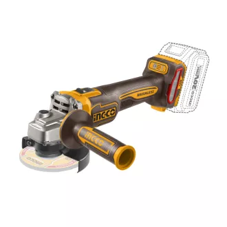   INGCO Akku-Winkelschleifer 125 mm bürstenlos 20 V (ohne Akku und Ladegerät)