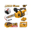 INGCO Akku-Kettensäge 300 mm bürstenlos 20 V (2 x 4,0 Ah Akku + Ladegerät)