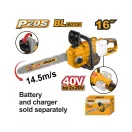 INGCO Akku-Kettensäge 400 mm bürstenlos 2 x 20 V (ohne Akku und Ladegerät)