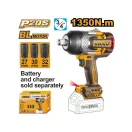 INGCO Akku-Schlagschrauber 3/4" 1350 Nm bürstenloser 20 V (ohne Akku und Ladegerät)