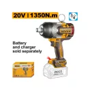 INGCO Akku-Schlagschrauber 3/4" 1350 Nm bürstenlos 20 V (ohne Akku und Ladegerät)