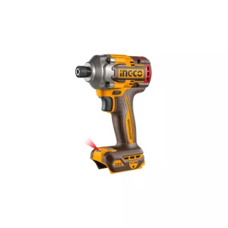  INGCO Akku-Schlagschrauber 1/4" 285 Nm bürstenlos + 2 Bit-Satz 20 V (2 Akkus + Ladegerät)