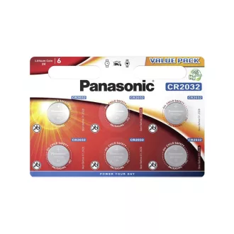 PANASONIC CR2032 Lithium-Knopfzelle 3 V (6 Stück)