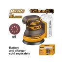 INGCO Akku-Exzenterschleifer bürstenlos 20 V (ohne Akku und Ladegerät)