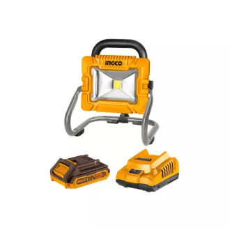   INGCO Akku-LED-Strahler 1800 lm 20 V (1 x 2,0 Ah Akku + Ladegerät)