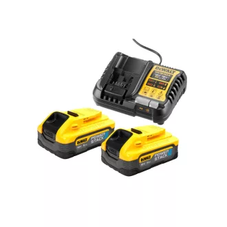   DEWALT Powerstack Akku- und Ladegerät-Set 18 V (2 x 5 Ah-Akkus) DCB1104H2
