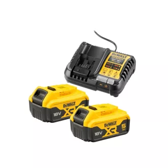   DEWALT XR Akku- und Ladegerät-Set 18 V (2 x 5 Ah Akkus) DCB1104P2