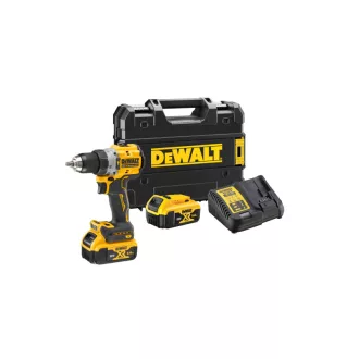   DEWALT Akku-Bohrschrauber 18 V ohne Kohlebürste (2 x 5,0 Ah Akku + Ladegerät + TSTAK) DCD805P2LRT