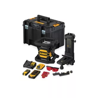   DEWALT Akku-Rotationslaser 18 V (rot) (1 x 2,0 Ah Akku + Ladegerät + TSTAK) DCE080D1RS