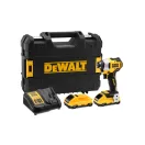 DEWALT Akku-Schlagschrauber 18 V ohne Kohlebürste (2 x 3,0 Ah Akku + Ladegerät + TSTAK) DCF809L2T