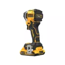 DEWALT Akku-Schlagschrauber 18 V ohne Kohlebürste (2 x 2,0 Ah Akku + Ladegerät + TSTAK) DCF850D2T