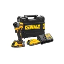 DEWALT Akku-Schlagschrauber 18 V ohne Kohlebürste (2 x 2,0 Ah Akku + Ladegerät + TSTAK) DCF850D2T