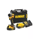 DEWALT Akku-Schlagschrauber 18 V ohne Kohlebürste (2 x 5,0 Ah Akku + Ladegerät + TSTAK) DCF850P2T
