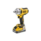 DEWALT Akku-Schlagschrauber 18 V 1/2" 812 Nm ohne Kohlebürsten (2 x 5,0 Ah Akku + Ladegerät + TSTAK)