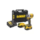 DEWALT Akku-Schlagschrauber 18 V (2 x 5,0 Ah Akku + Ladegerät + TSTAK) DCF921P2T