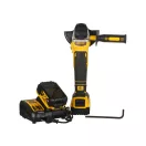 DEWALT Akku-Winkelschleifer 125 mm 18 V ohne Kohlebürste (3 x 5,0 Ah Akku + Ladegerät + TSTAK) DCG405P
