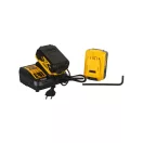 DEWALT Akku-Winkelschleifer 125 mm 18 V ohne Kohlebürste (3 x 5,0 Ah Akku + Ladegerät + TSTAK) DCG405P