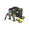 DEWALT Akku-Paket 18 V (DCF860 + DCD1007 + 2 x 5,0 Ah Power Stack Akku + Ladegerät + TSTAK)