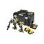 DEWALT Akku-Paket 18 V (DCF860 + DCD1007 + 2 x 5,0 Ah Power Stack Akku + Ladegerät + TSTAK)