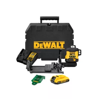   DEWALT Akku-3-Ebenen-Laser (grün) 18 V (1 x 2,0 Ah Akku + Ladegerät) DCLE34031D1