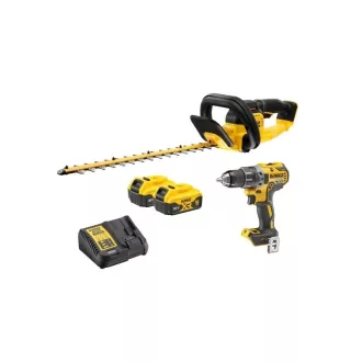   DEWALT Akku-Heckenschere + DCD791 Bohrschrauber (2 x 5,0 Ah Akku + Ladegerät)