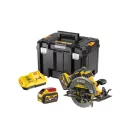 DEWALT Akku-Kreissäge 18 V ohne Kohlebürste (2 x 9,0 Ah Akkus + Ladegerät) DCS578X2