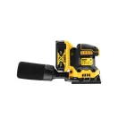 DEWALT Akku-Exzenterschleifer 18 V ohne Kohlebürste (2 x 5,0 Ah Akku + Ladegerät) DCW200P2