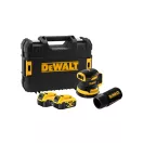 DEWALT Akku-Exzenterschleifer 18 V ohne Kohlebürste (2 x 5,0 Ah Akku + Ladegerät) DCW210P2