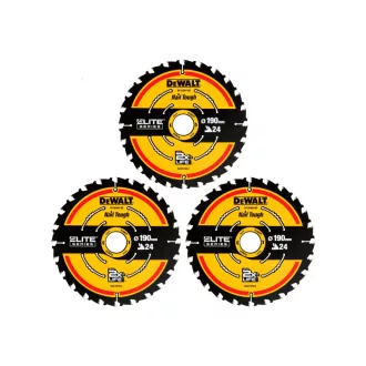   DEWALT EXTREME Sägeblatt für Holz 190 x 30 x 1,65 mm / 24T (3 Stück)