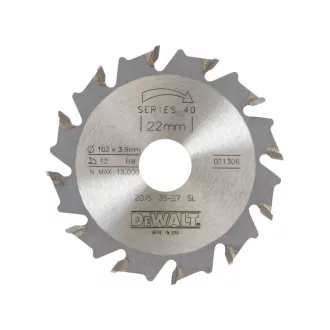 DEWALT Flachfräser-Scheibe 102 x 3,9 x 22,0 mm / 12 Zähne
