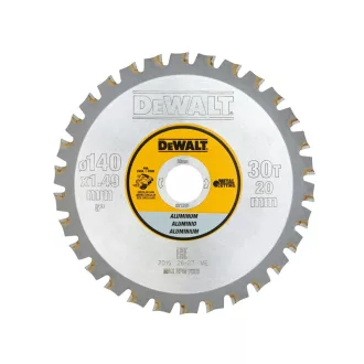 DEWALT Trennscheibe Aluminium 140 x 20 x 1,49 mm / 30 Zähne