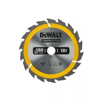   DEWALT CONSTRUCTION Sägeblatt für genageltes Holz 160 x 20 x 2,4 mm / 18 Zähne
