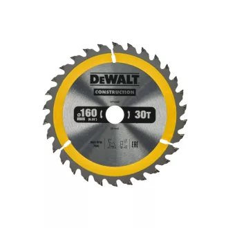   DEWALT CONSTRUCTION Sägeblatt für genageltes Holz 160 x 20 x 2,4 mm / 30Z