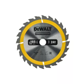  DEWALT CONSTRUCTION Sägeblatt mit Nägeln für Holz 165 x 20 x 1,8 mm / 24 Zähne