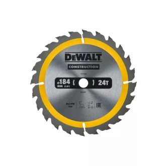   DEWALT CONSTRUCTION Sägeblatt mit Nägeln für Holz 184 x 16 x 1,8 mm / 24 Zähne
