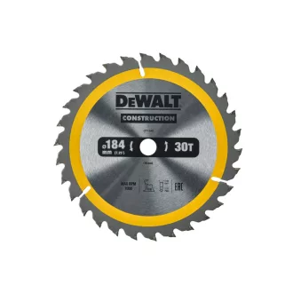   DEWALT CONSTRUCTION Sägeblatt für genageltes Holz 184 x 16 x 2,6 mm / 30Z
