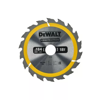   DEWALT CONSTRUCTION Sägeblatt für genageltes Holz 184 x 30 x 2,6 mm / 18 Zähne