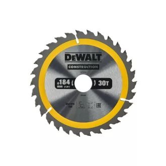   DEWALT CONSTRUCTION Kreissägeblatt gezahnt für Holz 184 x 30 x 2,6 mm / 30 Zähne