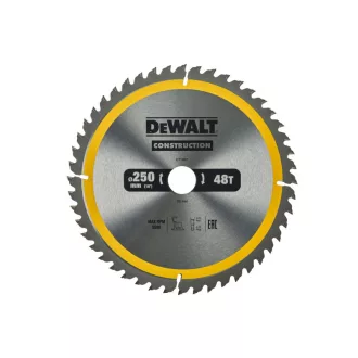   DEWALT CONSTRUCTION Sägeblatt für genageltes Holz 250 x 30 x 3,0 mm / 48 Zähne