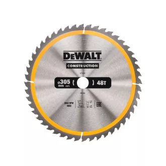  DEWALT CONSTRUCTION Sägeblatt für genageltes Holz 305 x 30 x 3,0 mm / 48 Zähne