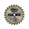 DEWALT CONSTRUCTION Sägeblatt für genageltes Holz 115 x 9,5 x 1,5 mm / 24 Zähne