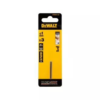   DEWALT BLACK & GOLD Spiralbohrer 1,0 x 34/12 mm HSS (3 Stück)