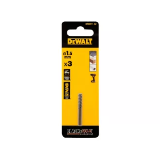   DEWALT BLACK & GOLD Spiralbohrer 1,5 x 40/18 mm HSS (3 Stück)